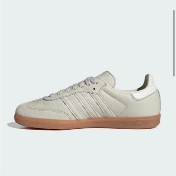 Adidas Samba OG sneakers in Aluminium / Chalk White / Wonder Beige - Picture 5 of 11